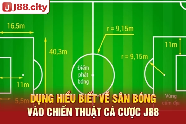 Áp Dụng hiểu biết về sân bóng vào chiến thuật cá cược J88